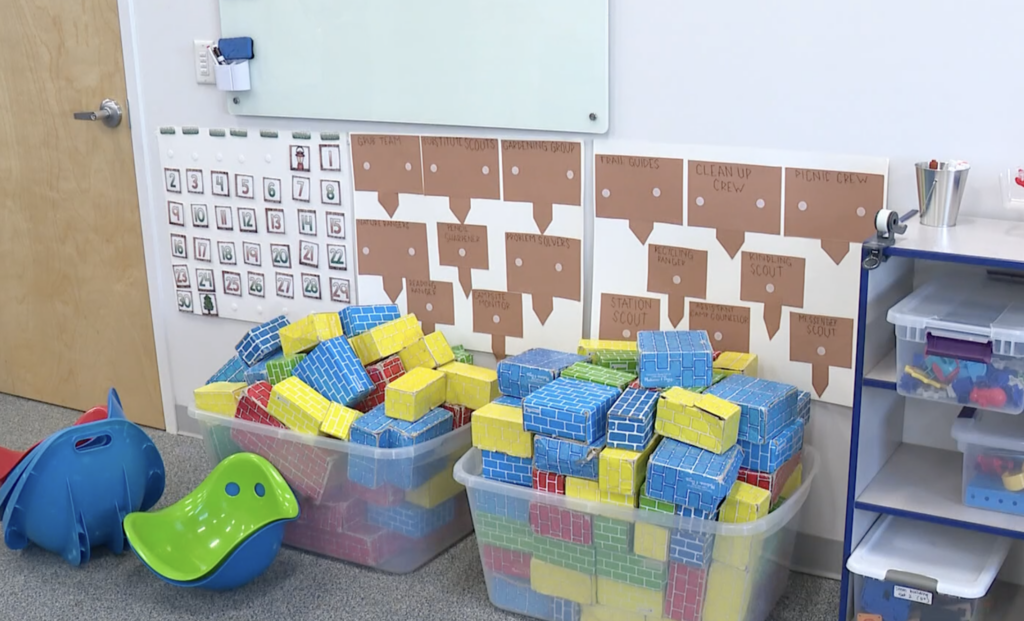 Childcare room.